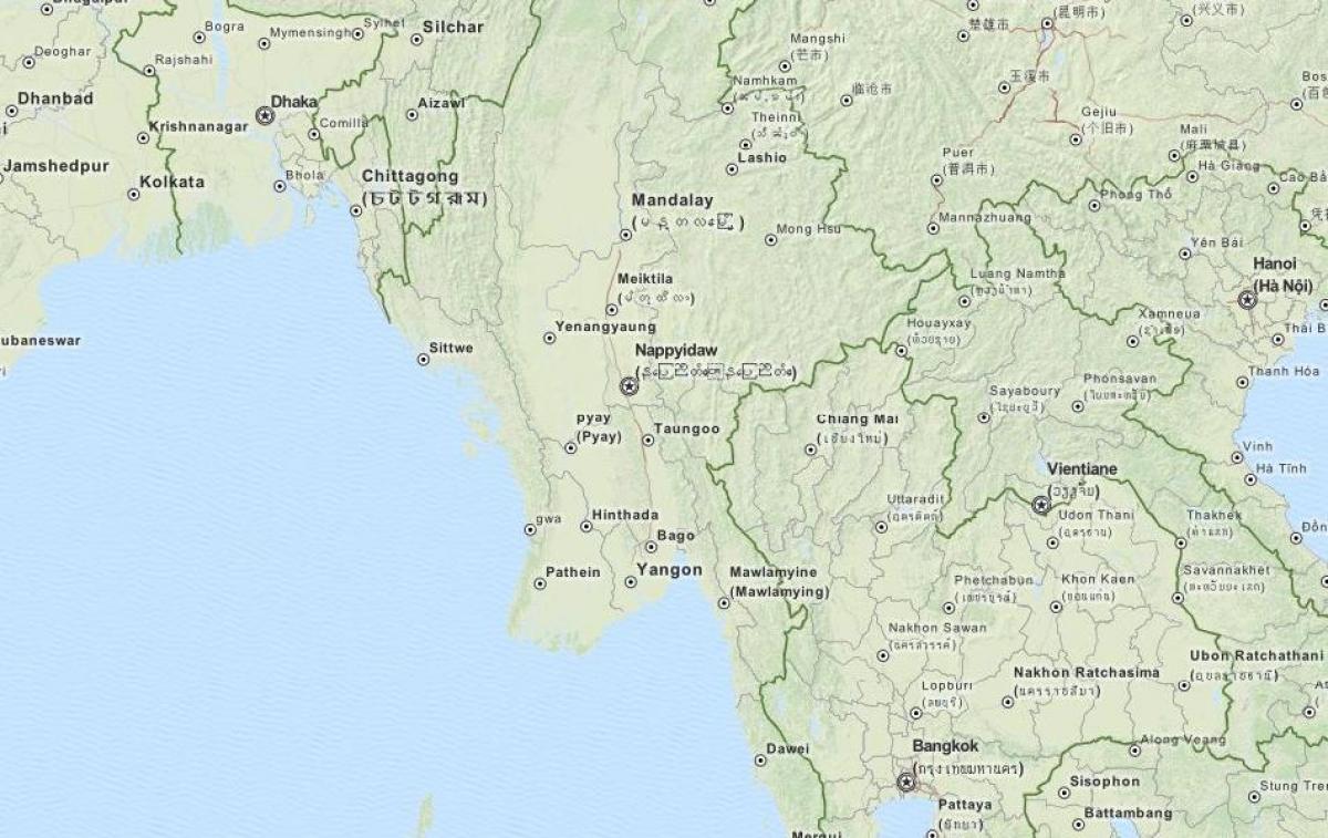gps map for Myanmar