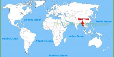 Burma location on map