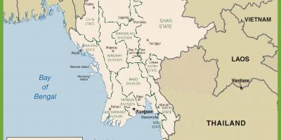 Burma political map