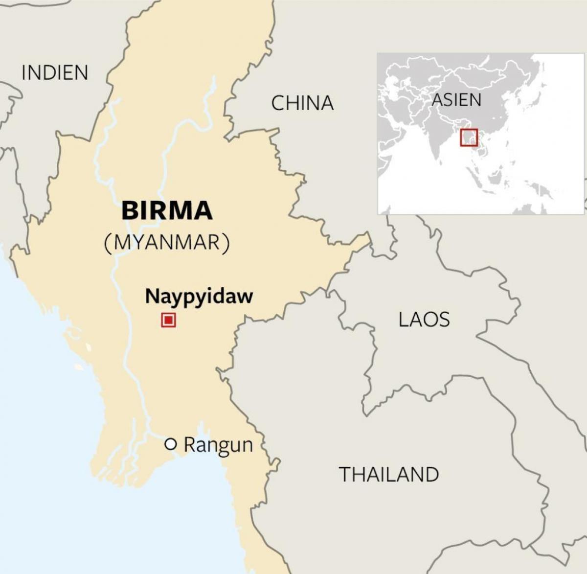 Burma Location On World Map Locate Myanmar On World Map South