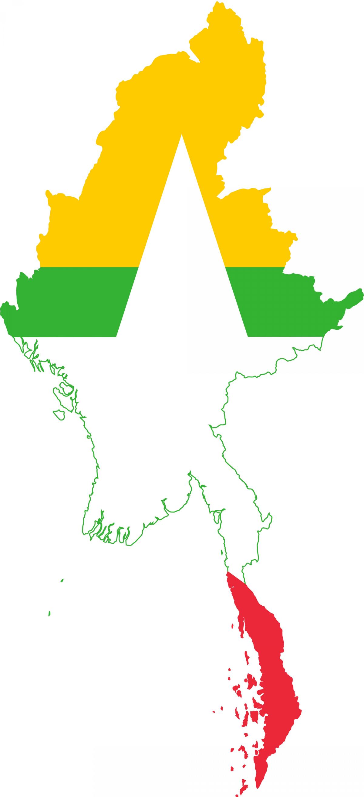 Map of Myanmar logo