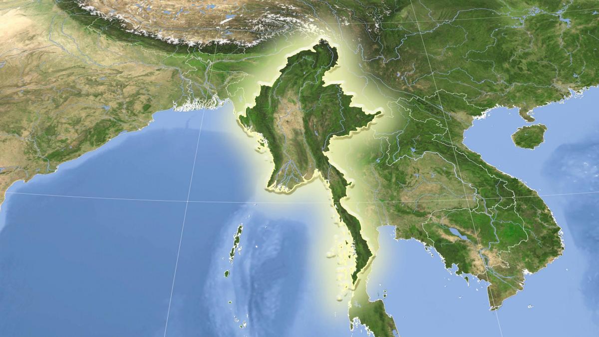 Myanmar satellite map live