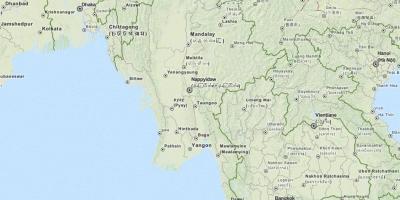 Gps map for Myanmar